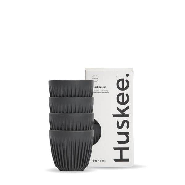 6oz Charcoal HuskeeCup 4-Pack (x12)