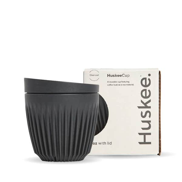 6oz Charcoal HuskeeCup & Lid (x12)