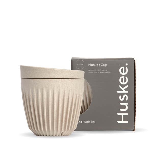 6oz Natural HuskeeCup & Lid (x12)