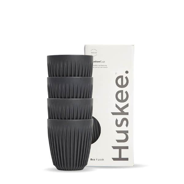 8oz Charcoal HuskeeCup 4-Pack (x12)