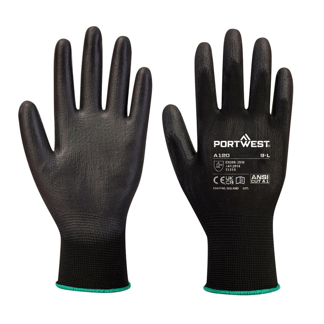 PORTWEST PU Palm Glove Black - A120