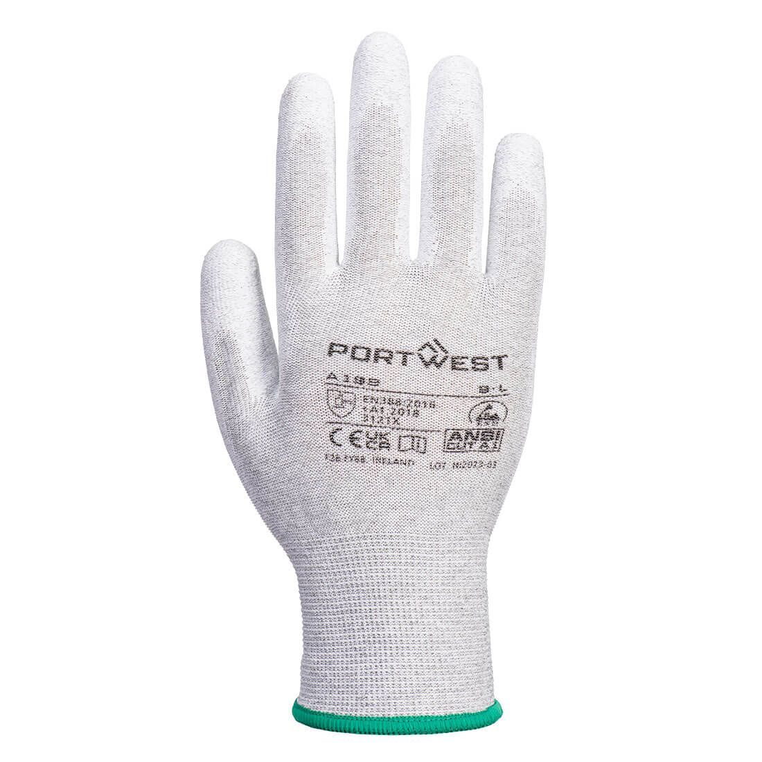 PORTWEST Antistatic PU Palm Glove Grey - A199