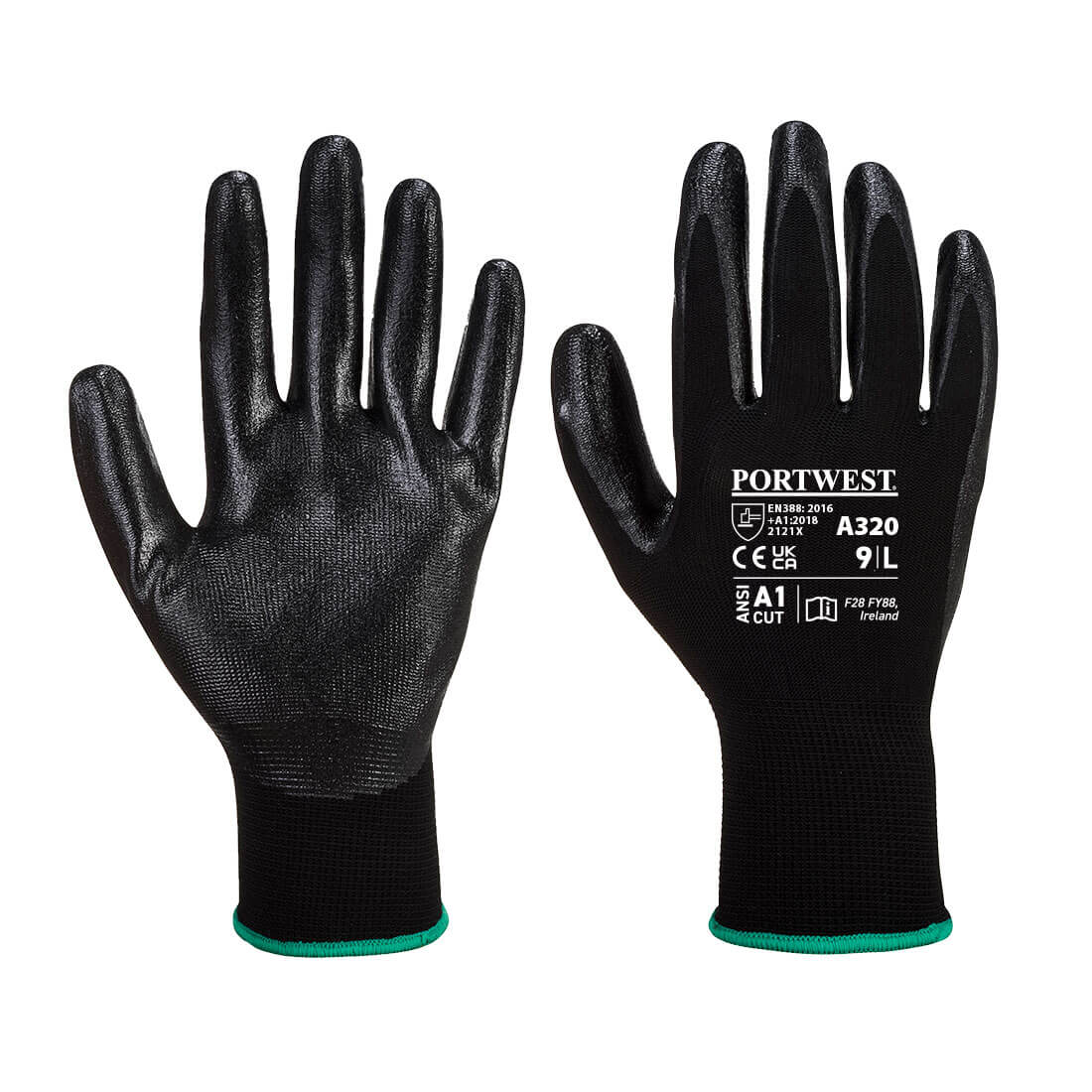 PORTWEST Dexti-Grip Glove Black - A320