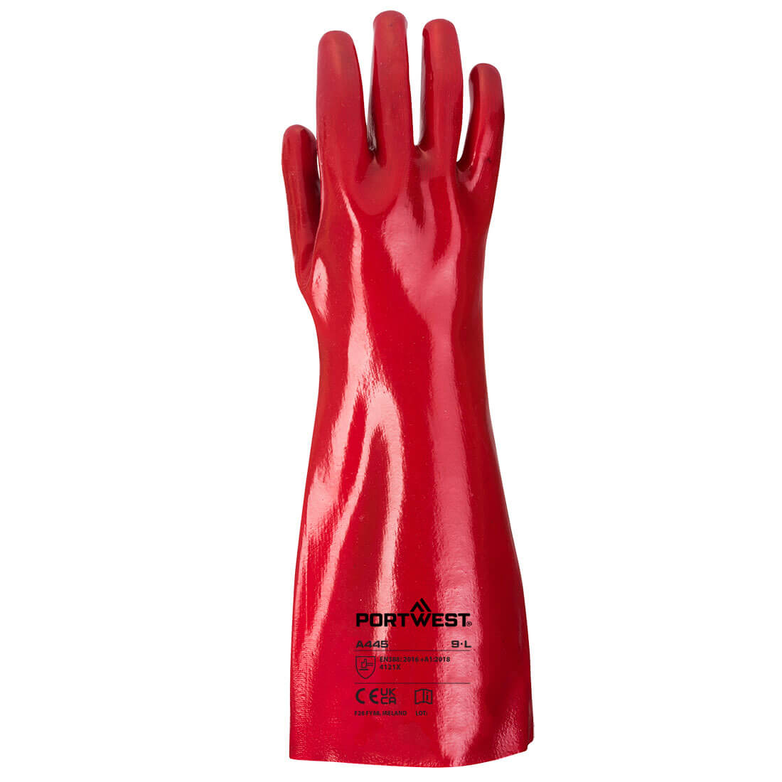 PORTWEST PVC Gauntlet Red - A445