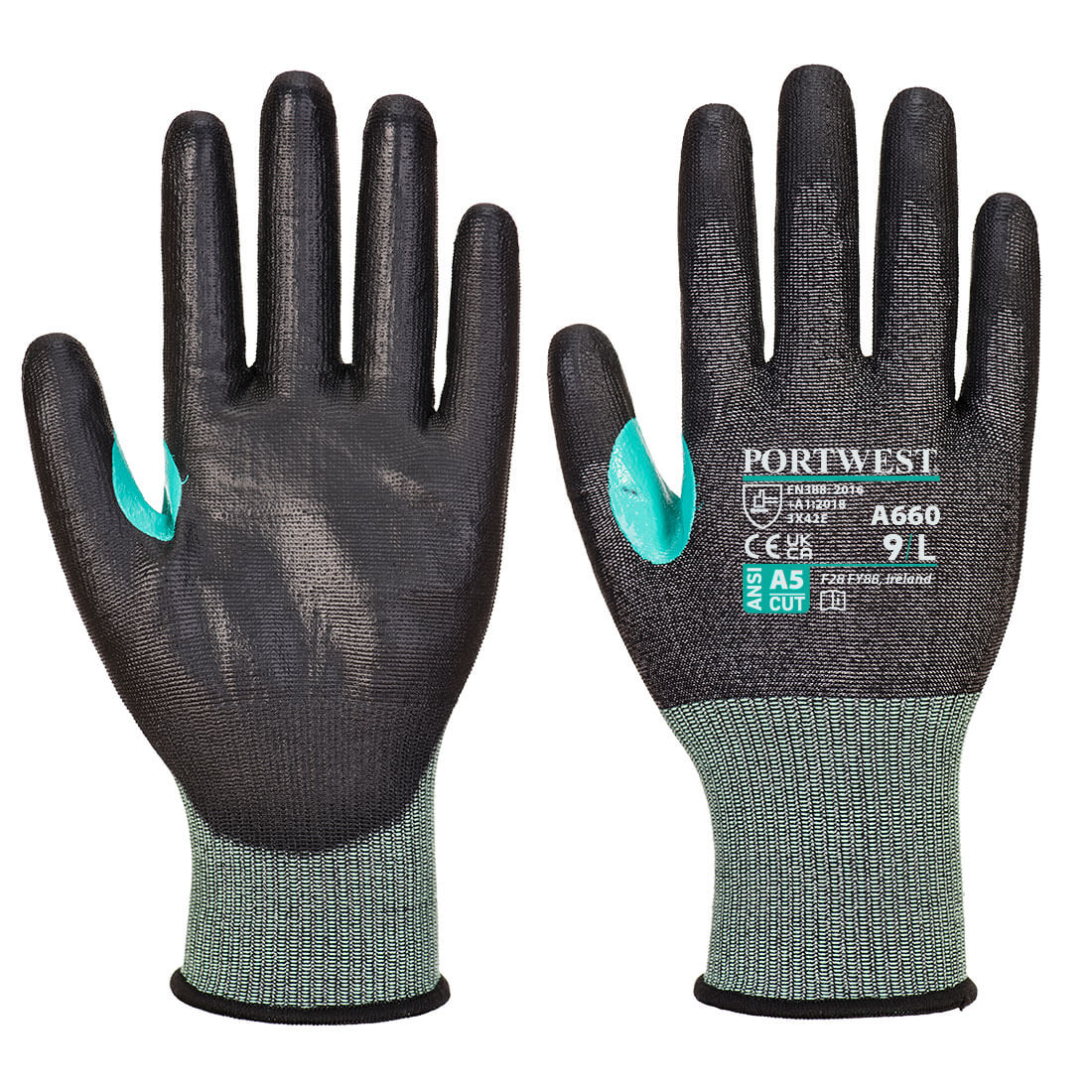 PORTWEST CS Cut E18 PU Glove Black - A660