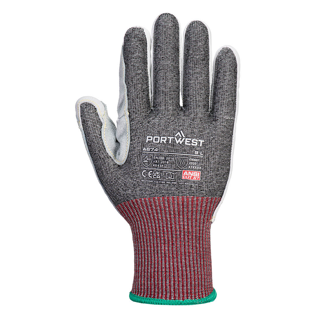 PORTWEST CS Cut F13 Leather Glove - A674