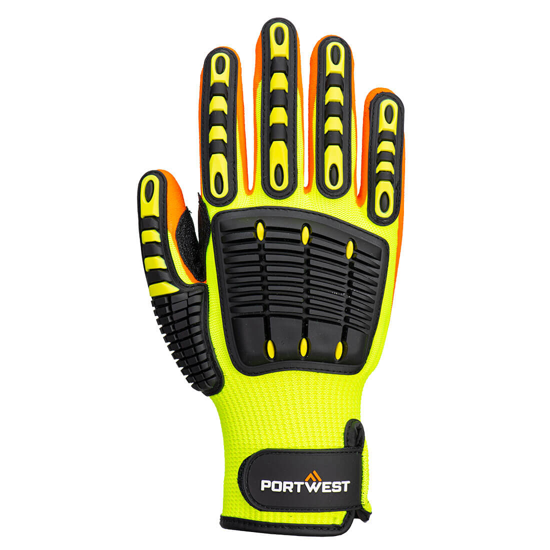 PORTWEST Anti Impact Grip Glove Yellow/Orange - A721