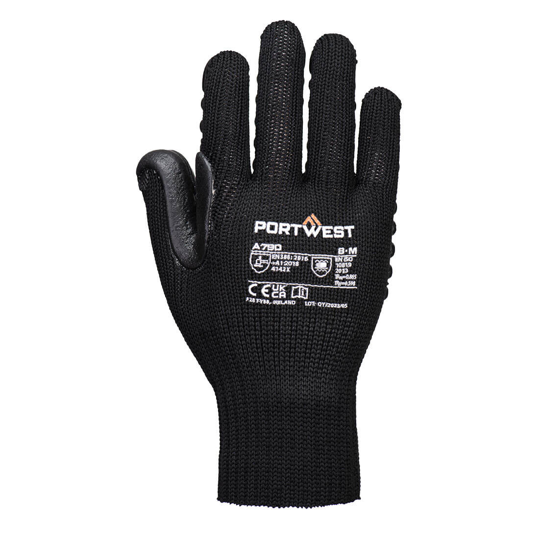 PORTWEST Anti Vibration Glove Black - A790