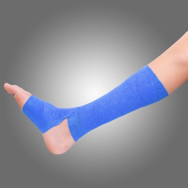 AEROBAN Blue Cohesive Bandage 10cm x 4.5M Wrap/12