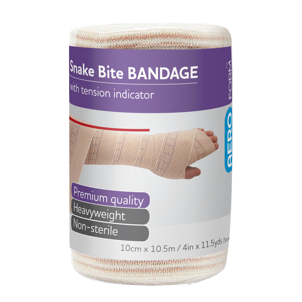 AEROFORM Snake Bite Bandage with Indicator 10cm x 10.5M Box/6