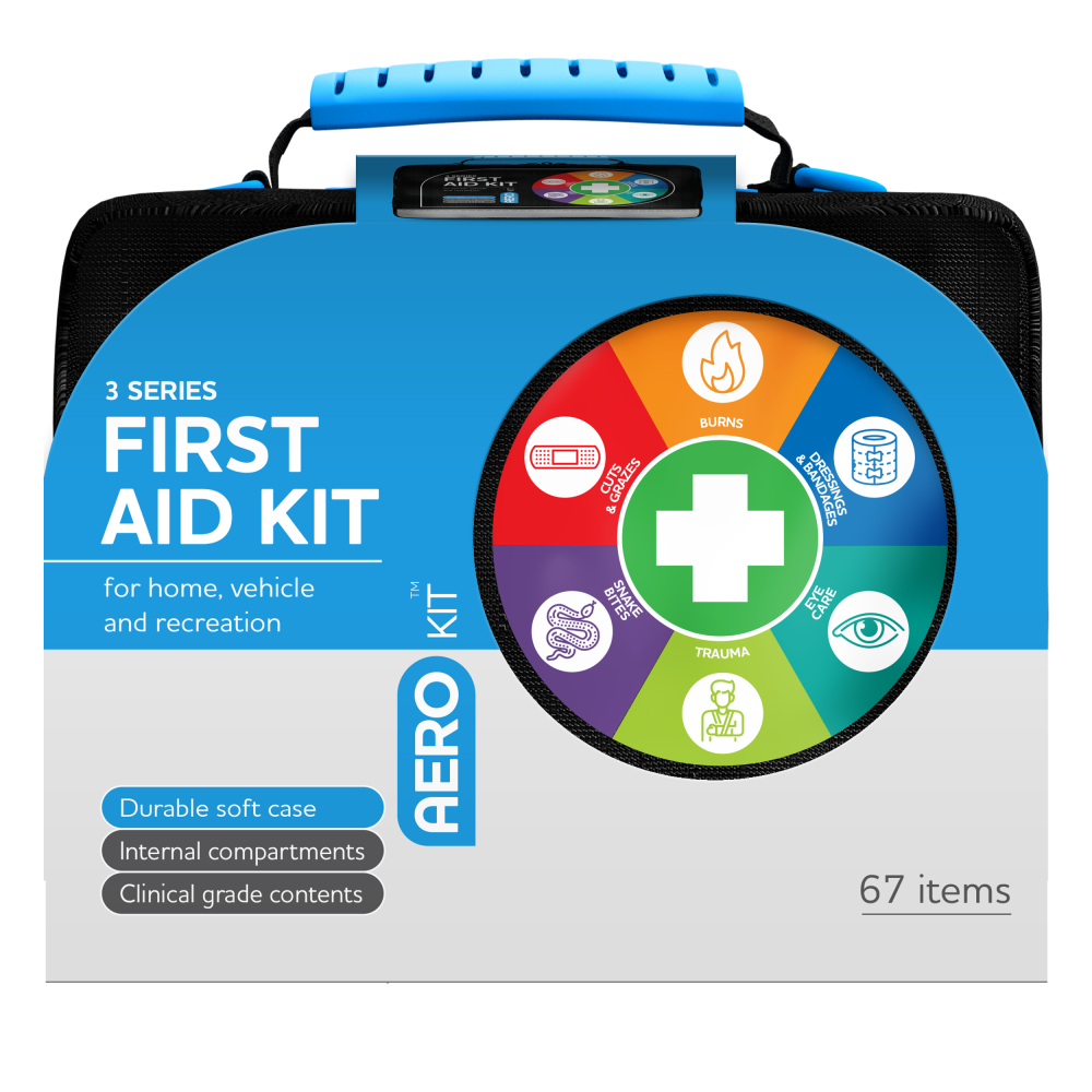 AEROKIT 3 Series First Aid Kit Softpack Black