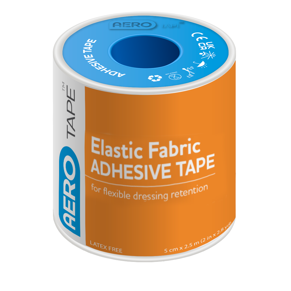 AEROTAPE Elastic Fabric Adhesive Tape 5cm x 2M (Box of 3)