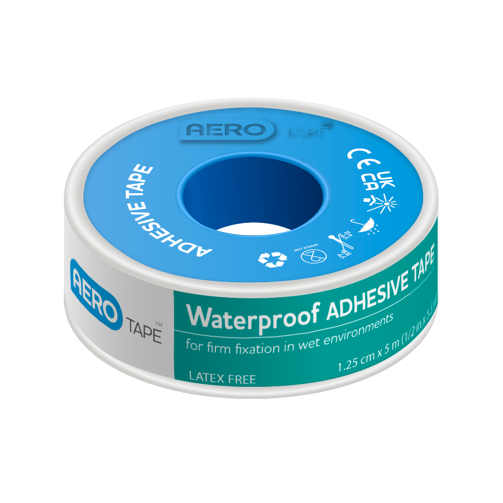 AEROTAPE Waterproof Adhesive Tape 1.25cm x 5M (Box of 9)