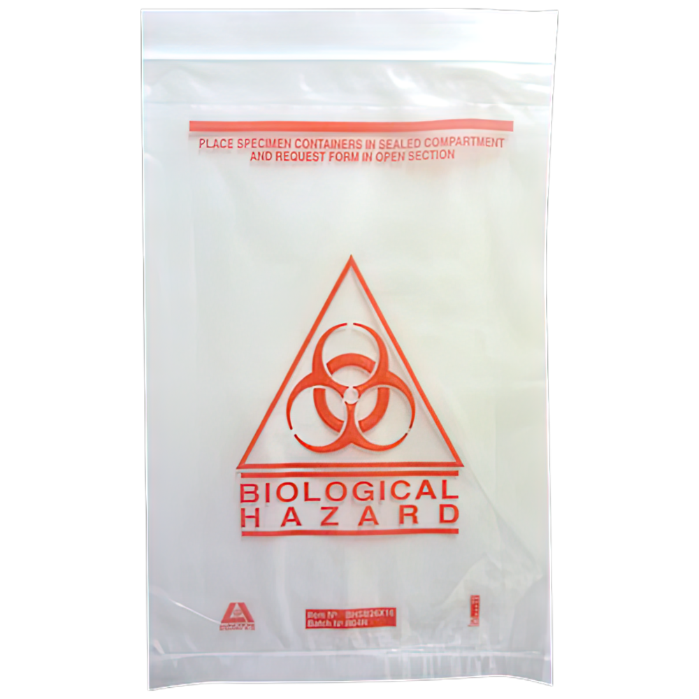 AEROHAZARD Biohazard Clinical Waste Bag 255 x 160mm - (Pack of 50)