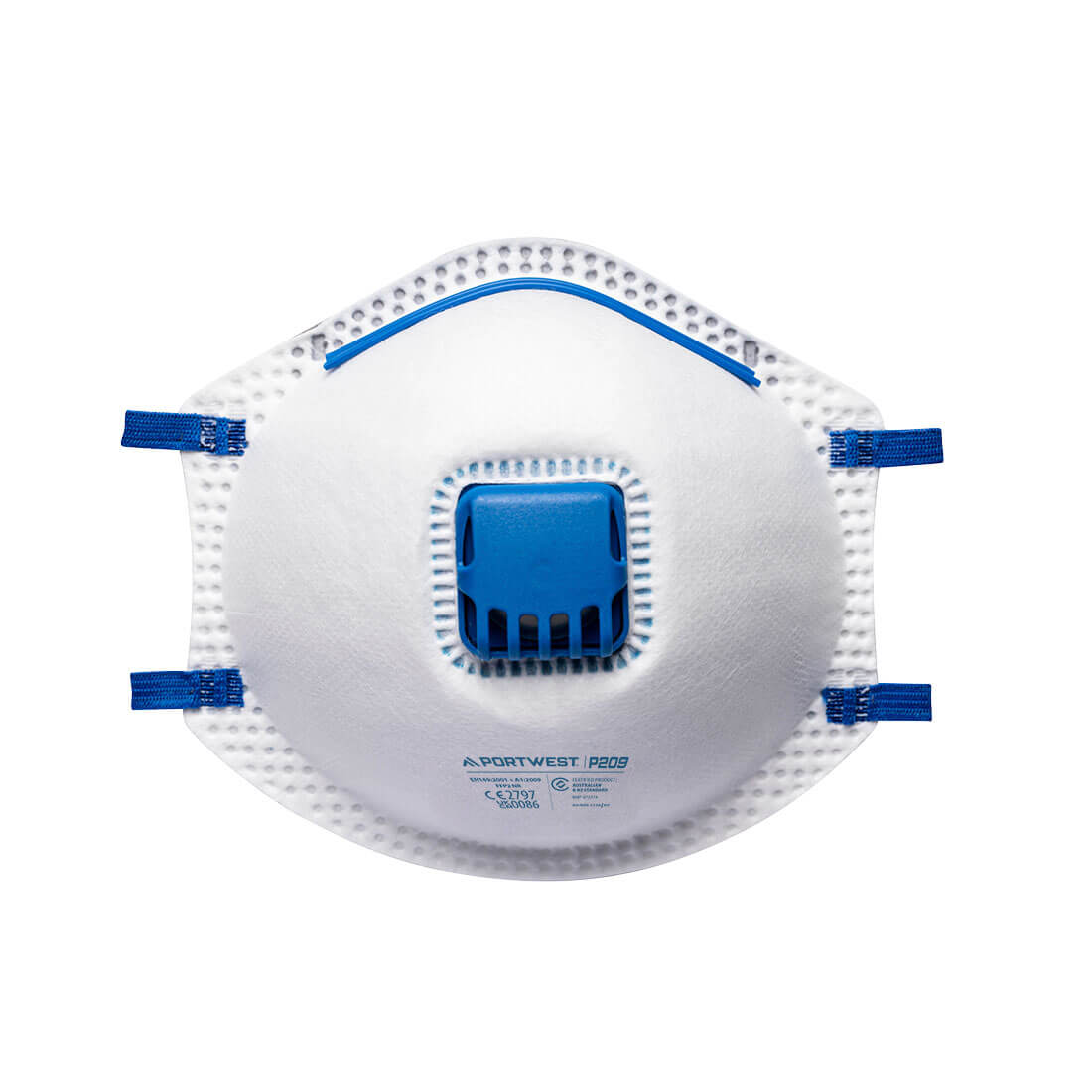 PORTWEST P209 - FFP2 Valved - Blister Pack (Pk3) White