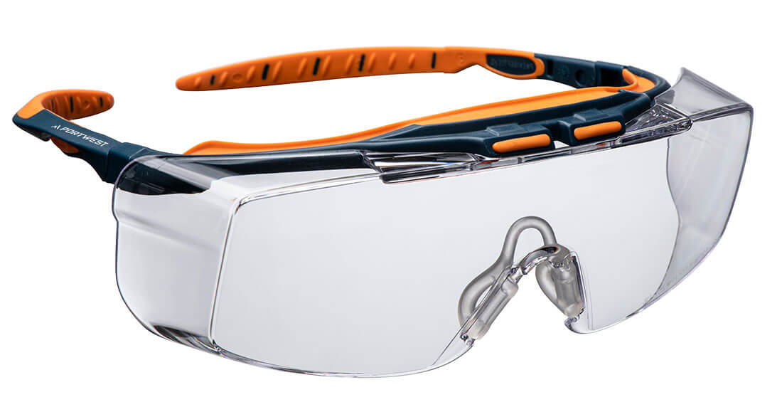 PORTWEST Peak OTG Safety Glasses Clear - PS24