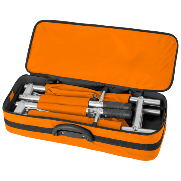 AERORESCUE Alloy Quad-Fold Emergency Pole Stretcher with Carry Case