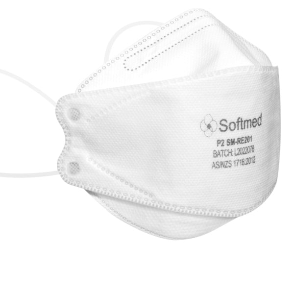 Softmed P2 N95 Surgical Respirator Masks White - 20 PACK