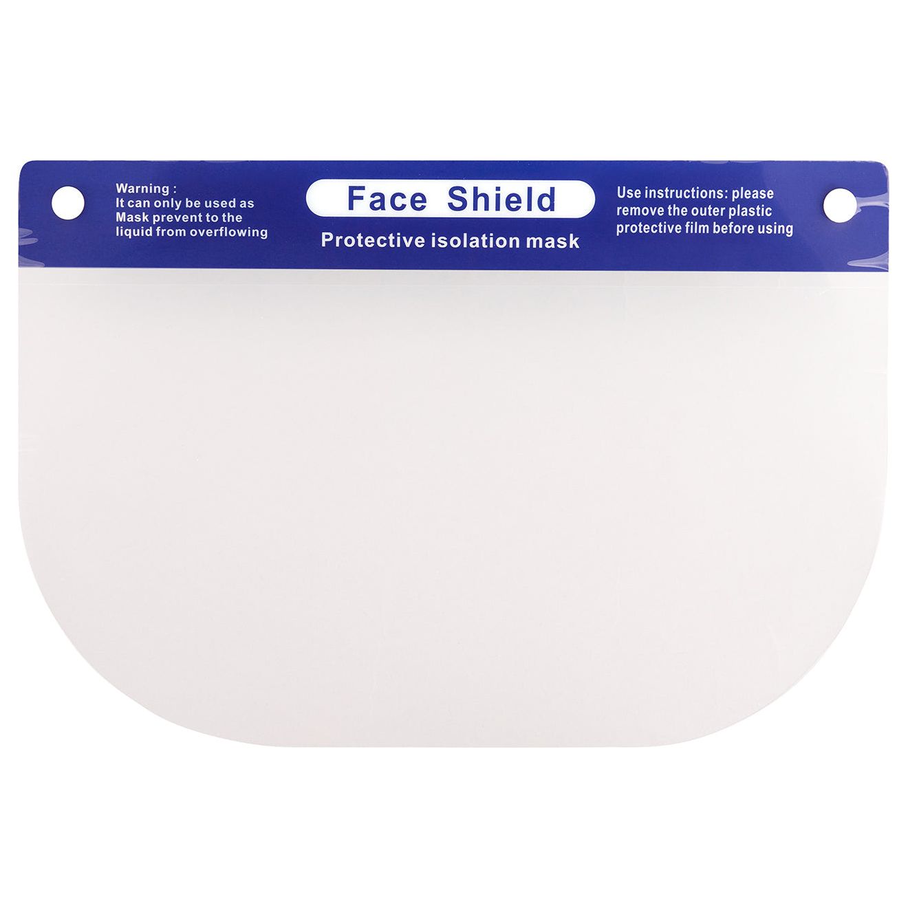 3x Safety Full Face Shield Clear Visor - 32 x 22cm