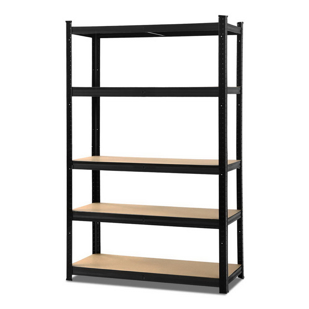 Giantz 1.8M Metal Shelving Unit - Black