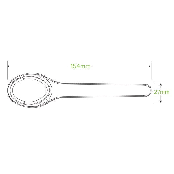 BioPak 15cm Plant Fibre Spoon - (Pack of 1000)