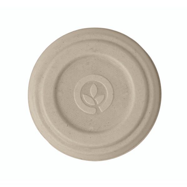 BioPak 60ml Natural Plant Fibre Sauce BioCup Lid - (Pack of 1000)