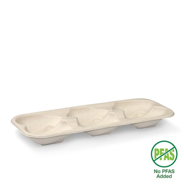 BioPak Plant Fibre Oyster Tray Base - (Pack of 400)