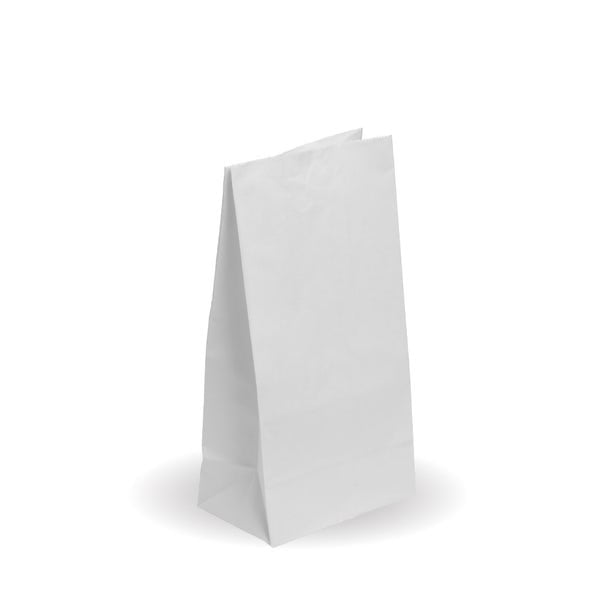 BioPak #8 SOS White Paper Bag - (Pack of 1000)