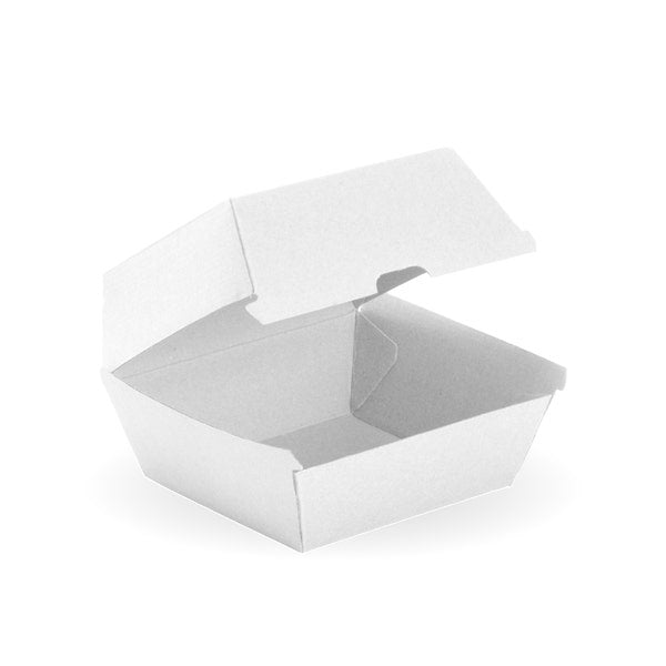 BioPak Large Burger BioBoard White Box - (Pack of 150)