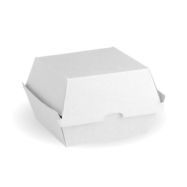 BioPak Large Burger BioBoard White Box - (Pack of 150)