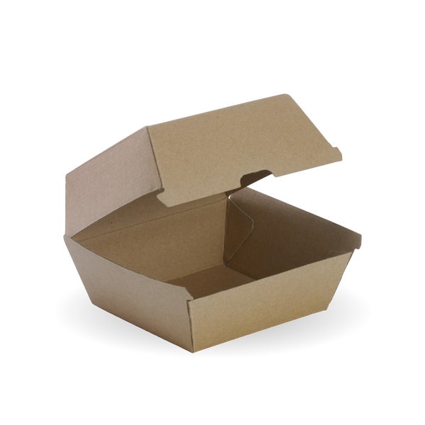 BioPak Large Burger BioBoard Box - (Pack of 150)