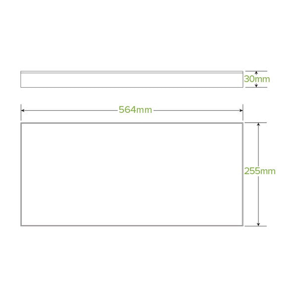 BioPak Large BioBoard Catering Tray Lid - (Pack of 50)