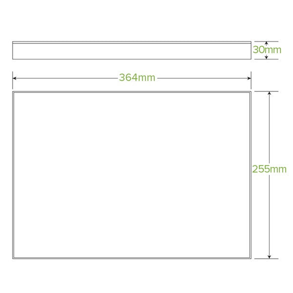 BioPak Medium BioBoard Catering Tray Lid - (Pack of 100)