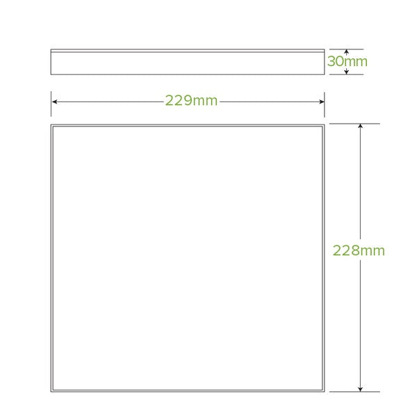 BioPak Small BioBoard Catering Tray Lid - (Pack of 100)