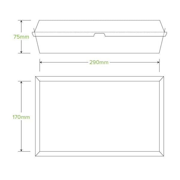 BioPak Family BioBoard Box - (Pack of 100)