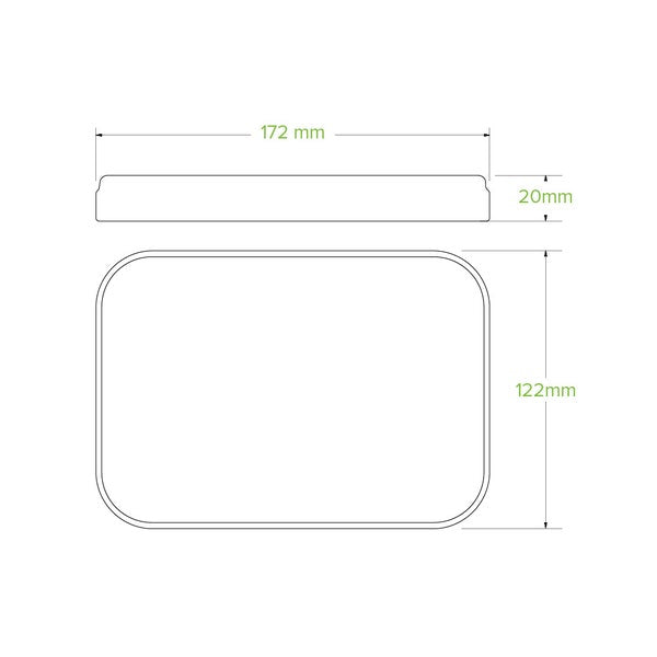 BioPak 500-1,000ml White Paper BioBoard Takeaway Lid - (Pack of 300)