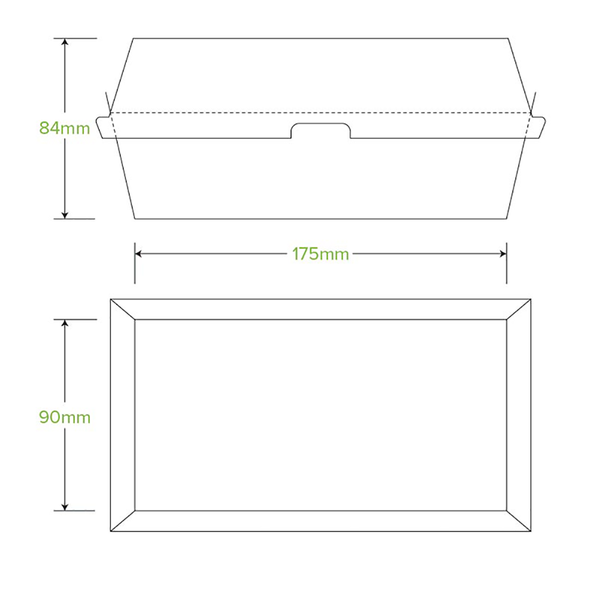 BioPak Regular Snack BioBoard Box - (Pack of 200)