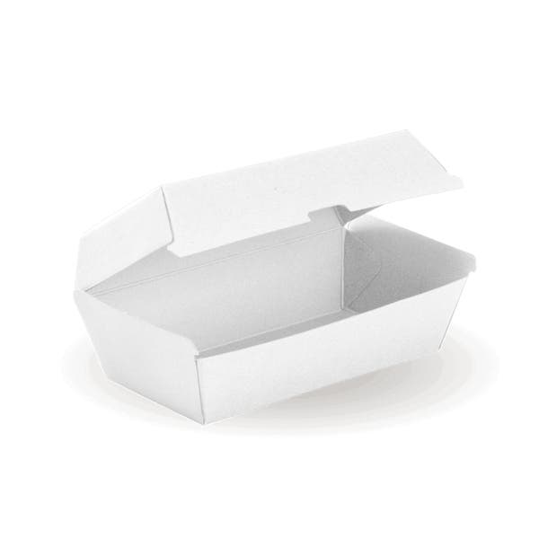 BioPak Regular Snack BioBoard White Box - (Pack of 200)