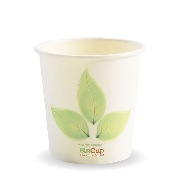 BioPak 120ml / 4oz (63mm) Leaf Single Wall BioCup (Pack of 2000)