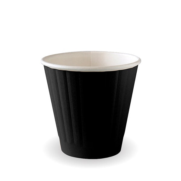 BioPak 295ml / 8oz (90mm) Black Double Wall BioCup - (Pack of 1000)