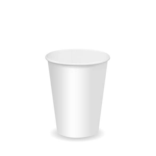 BioPak 390ml / 12oz (90mm) White Cold Paper BioCup - (Pack of 1000)