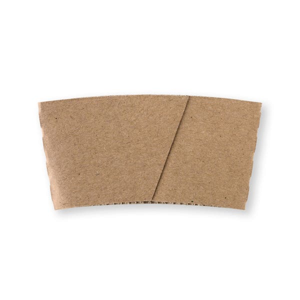 BioPak 8oz (80mm) Paper Cup Sleeve - (Pack of 1000)