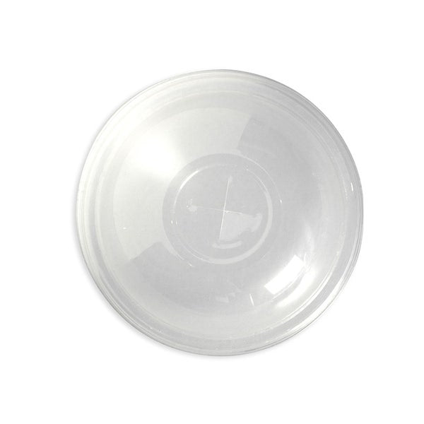 BioPak 300-700ml Dome X-Slot Lid Clear BioCup Lid - (Pack of 1000)