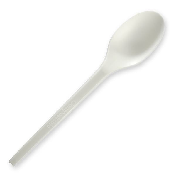 BioPak 16.5cm / 6.5" PLA Spoon - (Pack of 1000)