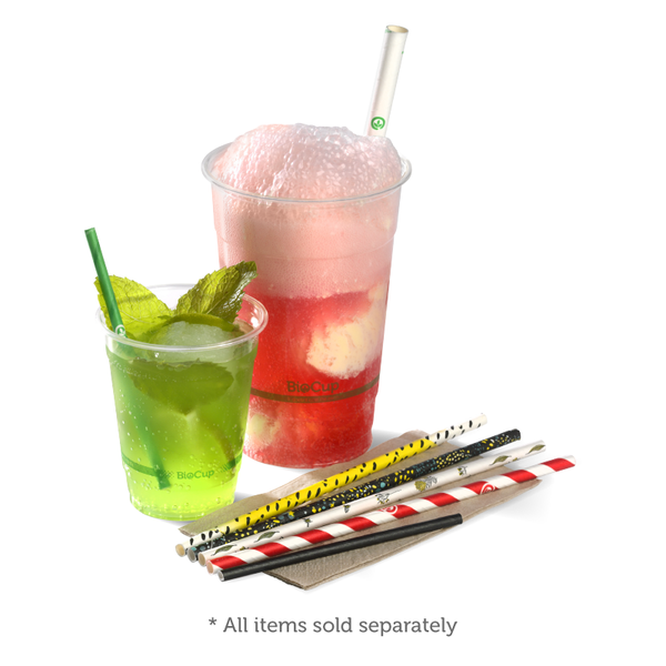 BioPak 4.5mm Cocktail Black BioStraw - (Pack of 2500)