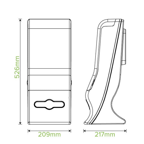 BioPak Large Single Saver BioDispenser Table Top - (Pack of 4)