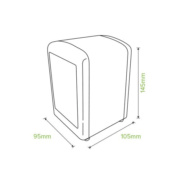 BioPak D-Fold Compact & E-Fold Tall BioDispenser Table Top - (Pack of 36)