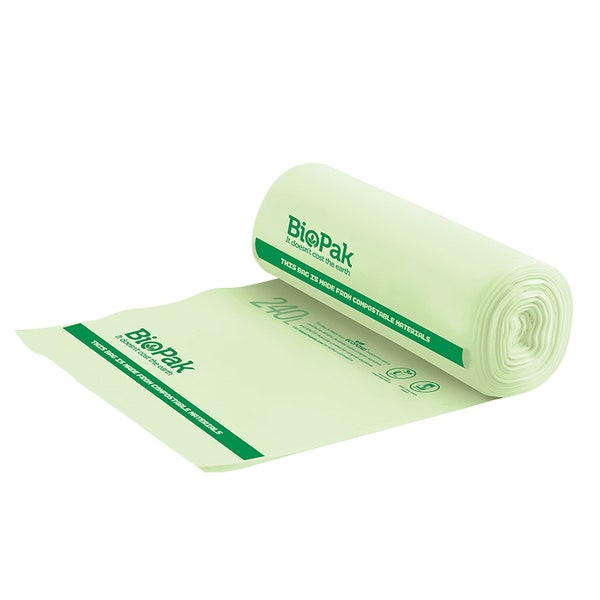 BioPak 240L Bioplastic Bag - (Pack of 144)