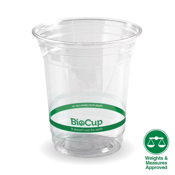 BioPak 420ml Clear BioCup - (Pack of 1000)