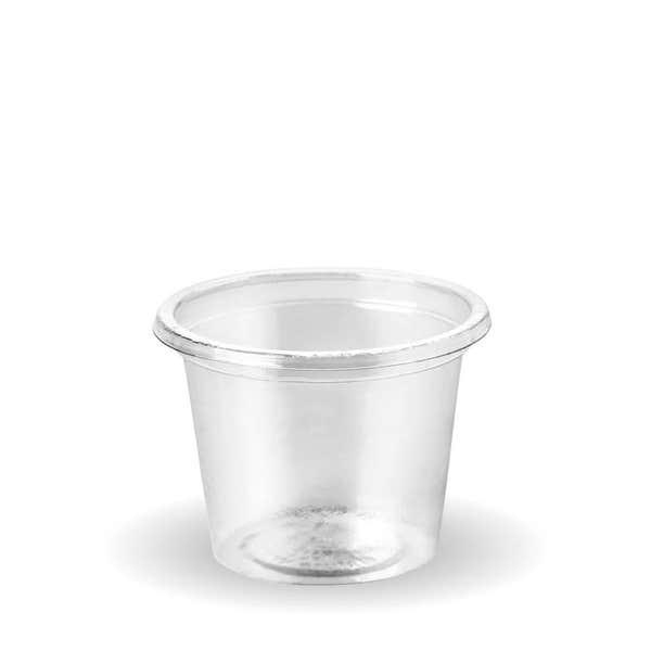 BioPak 30ml Clear PLA Sauce BioCup - (Pack of 5000)